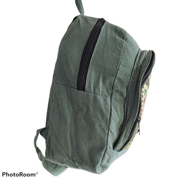 NEW Handmade Tribal canvas backpack hippie padded - Picture 4 of 11